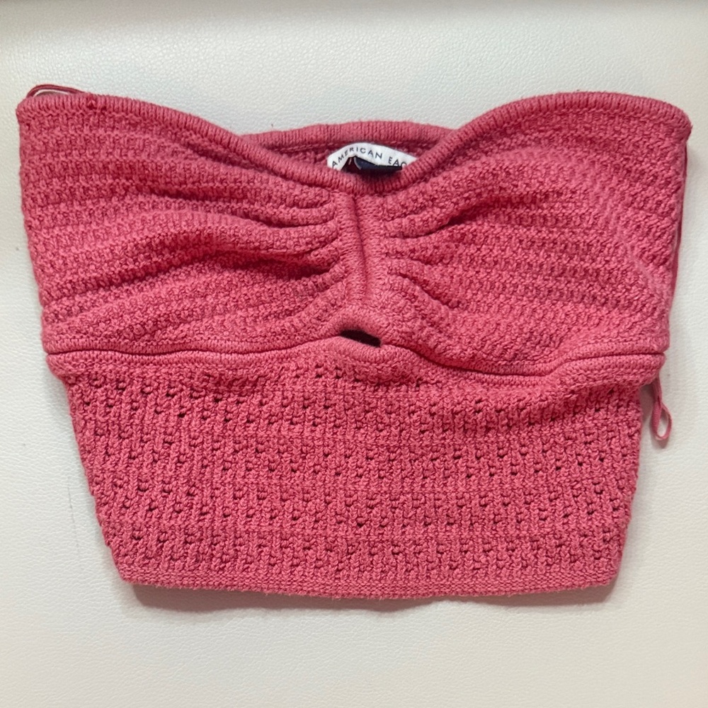 American Eagle Pink Knit Tube Top